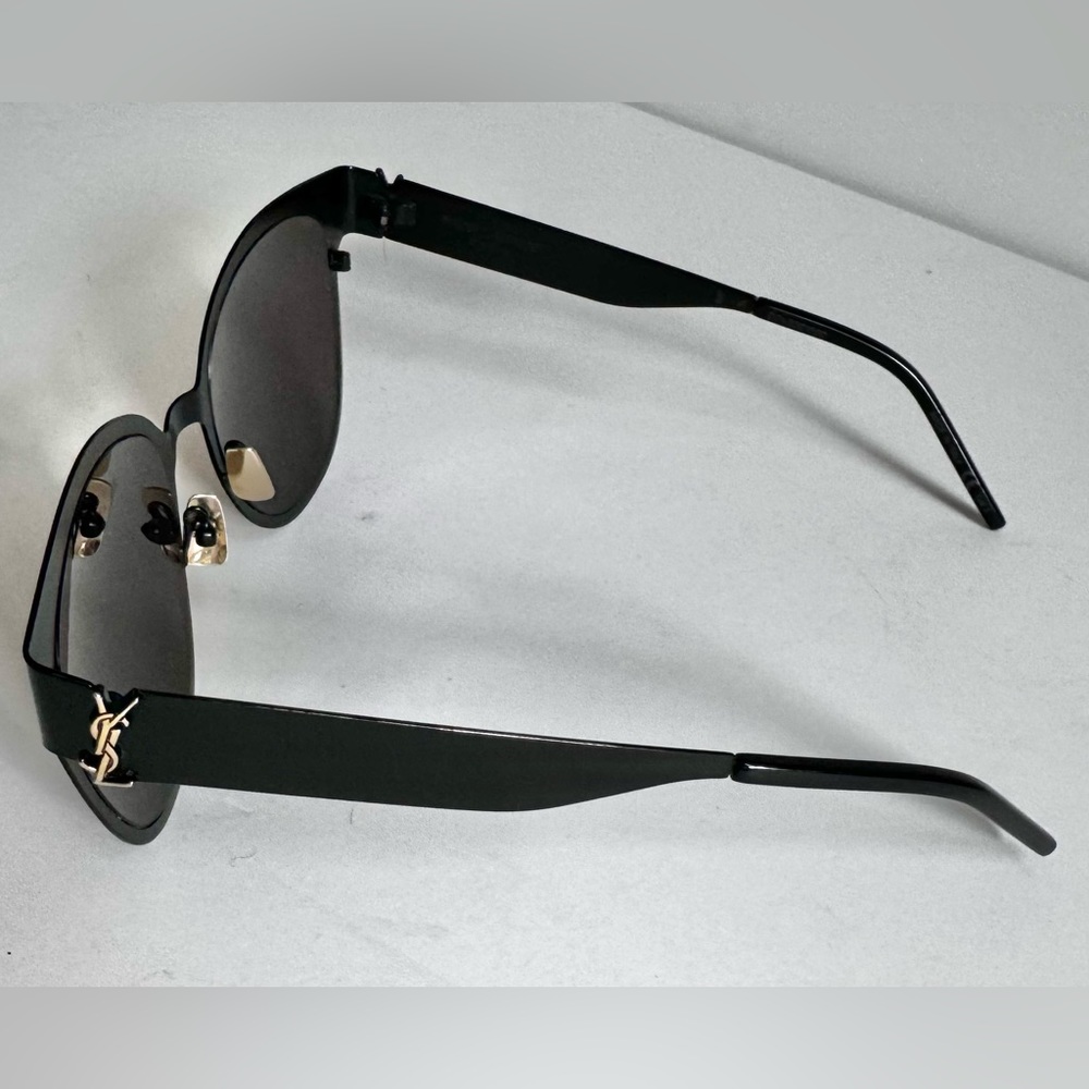 Yves Saint Laurent YSL black matte metal sunglasses - Picture 6 of 13